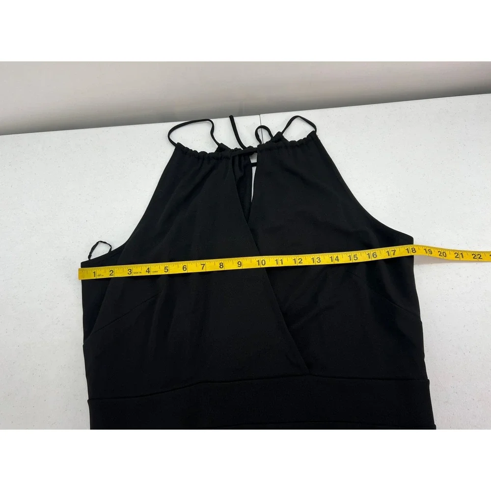 LOFT Black Halter Midi Dress - Picture 6 of 12